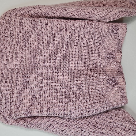 Moral Fiber Women’s Chunky Knit V-Neck Sweater Pink Purple Size M - Picture 13 of 13